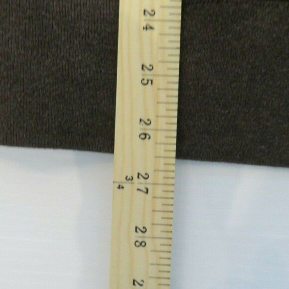 Lands End Pullover Sweater Men's Size Large Brown 1/4 Zip Heavyweight Cotton - Picture 7 of 7